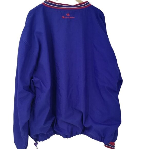 Vintage Champion Pullover Jacket Size XL Embroidered KMS Fighting Saints 90s Y2K - Picture 8 of 12